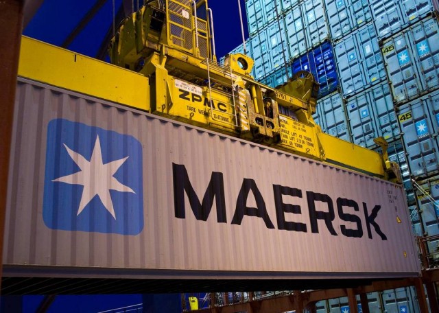 Maersk запустила баржевый контейнерный сервис